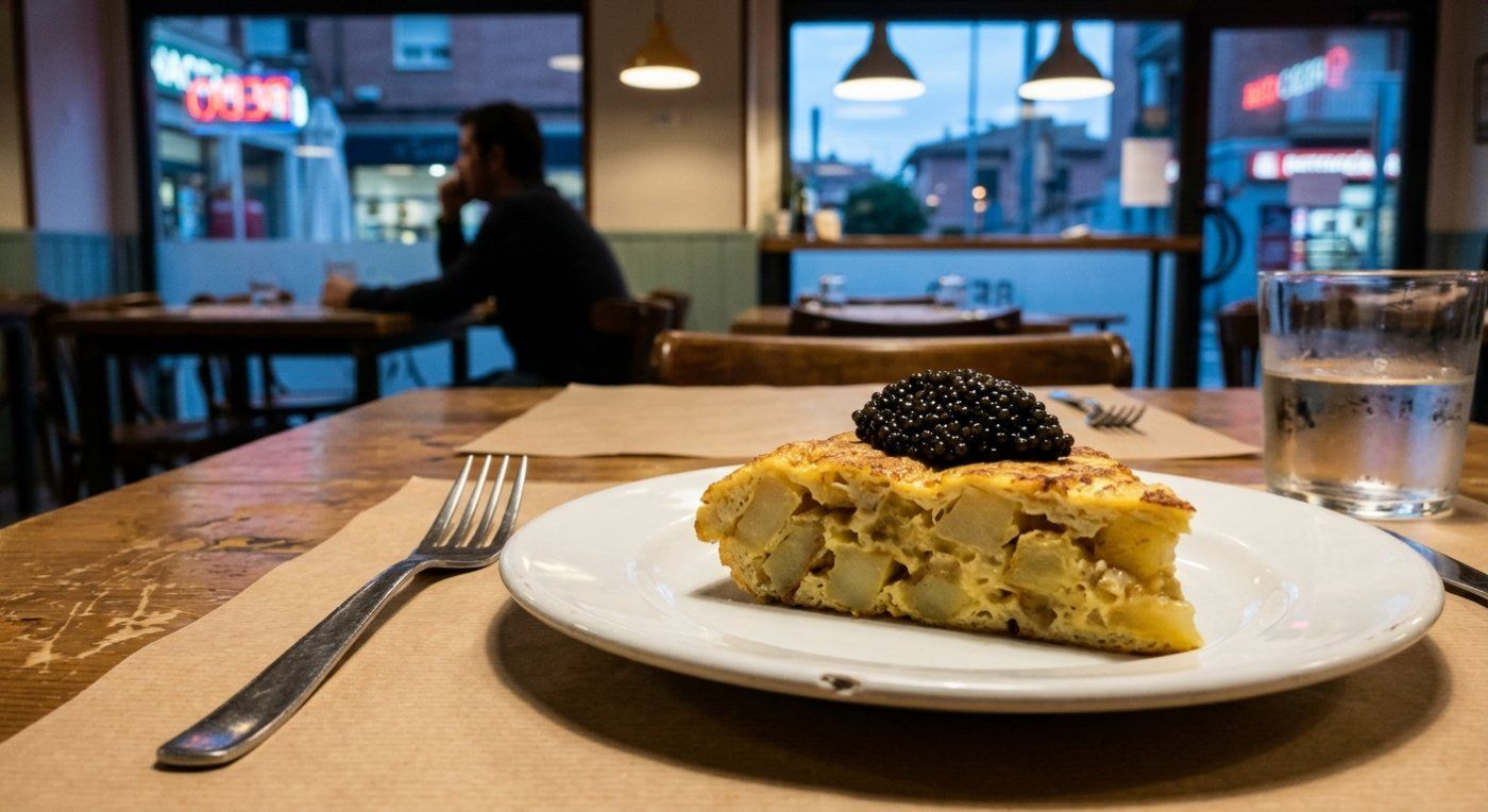 La tortilla de 2.200 euros que se sirve solo dos semanas y exige una señal de 500