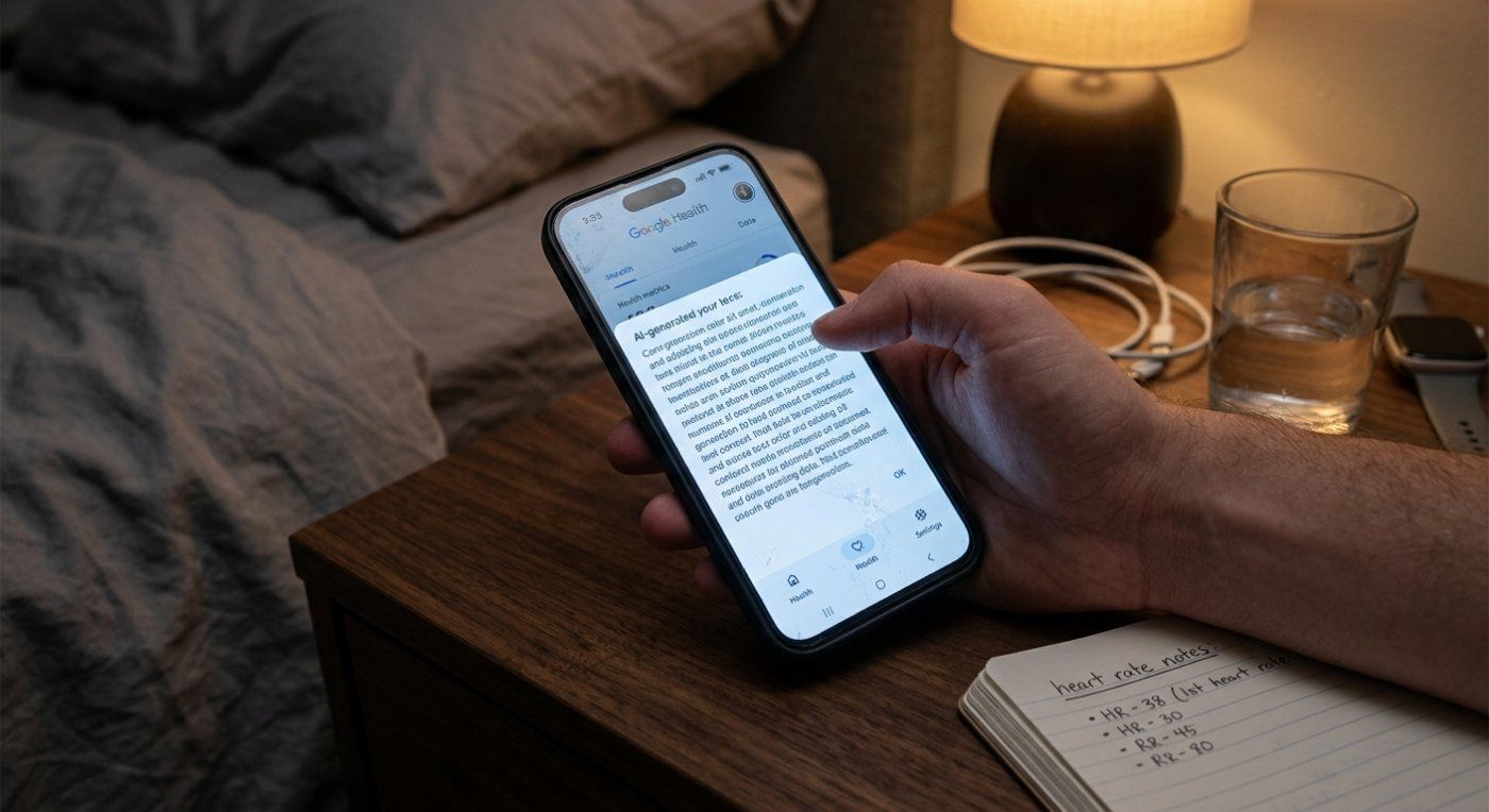Google Health pone texto antes que métricas: el asistente de IA aparece primero en el 95% de las pantallas