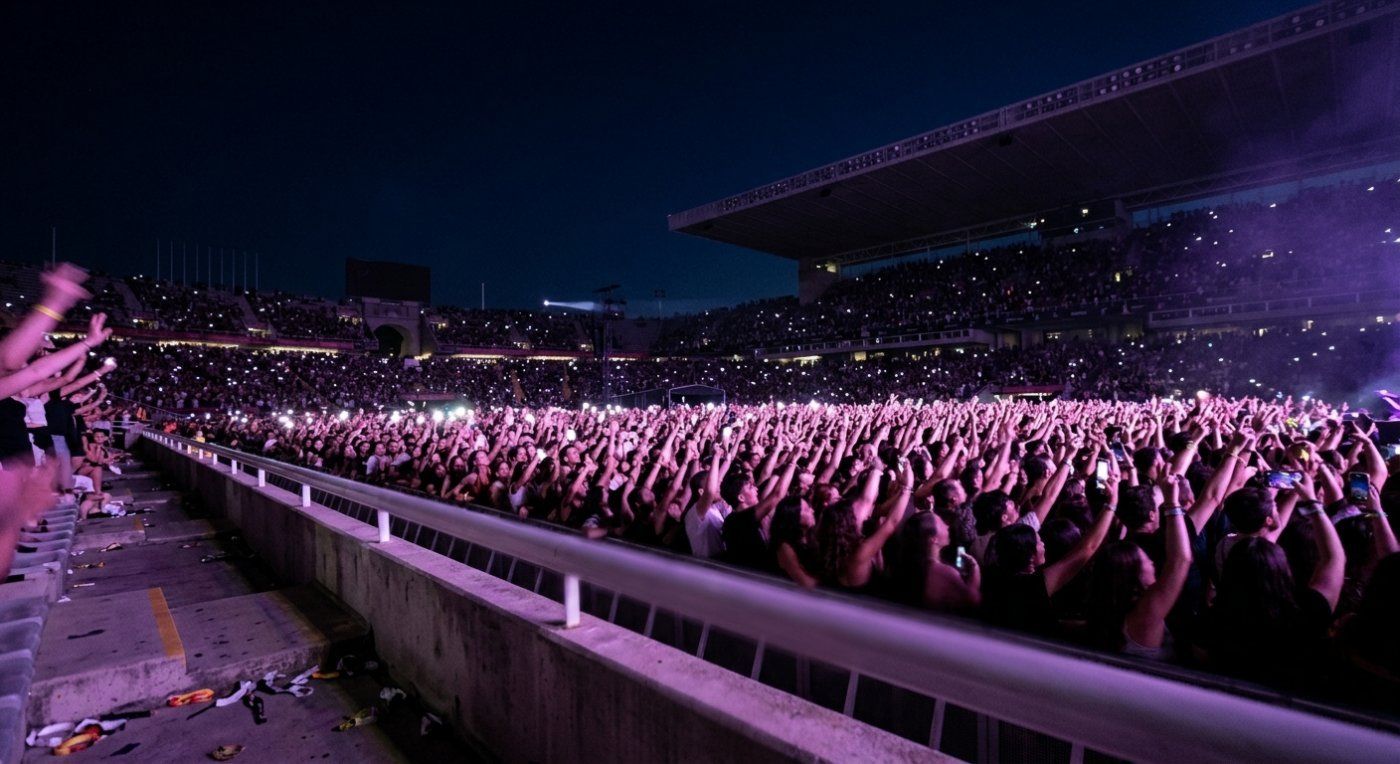 Bad Bunny volvió a Barcelona tras 7 años y reunió a más de 59.000 personas en 2 horas y 45 minutos