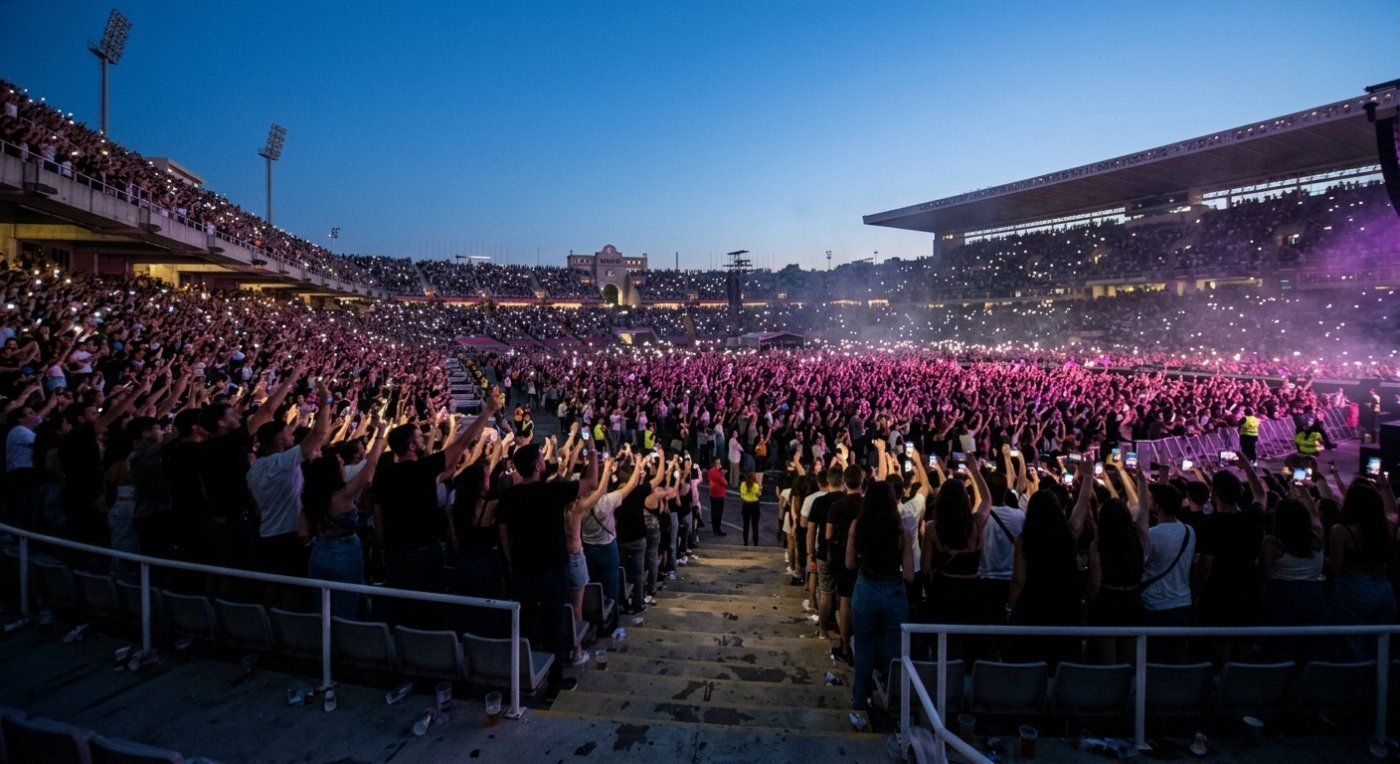 Bad Bunny desata 20 desmayos en una noche y moviliza a más de 500.000 personas en España