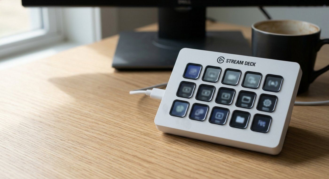 El Stream Deck MK.2 blanco baja a 129,99 euros, pero sigue 38 euros por encima de su mínimo