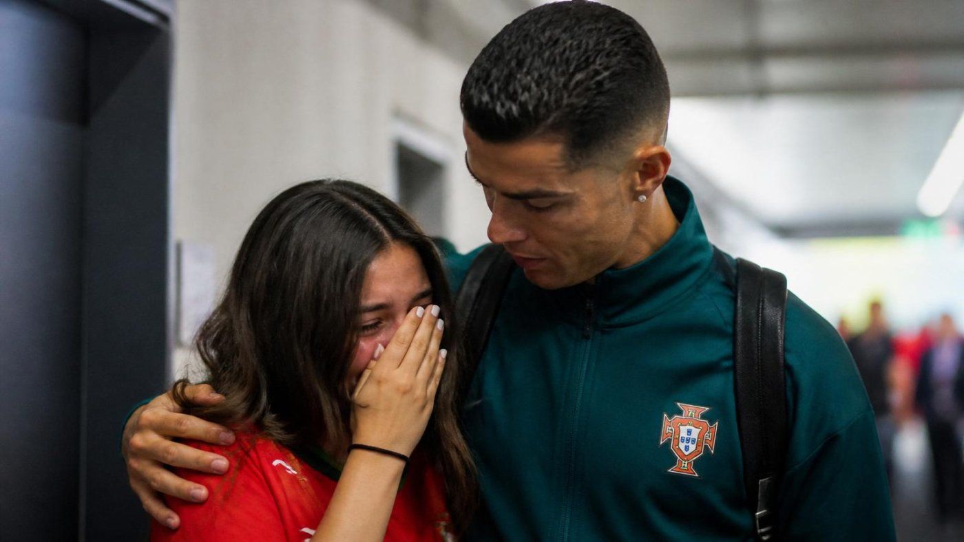 Céline Dept lloró al conocer a Ronaldo y convirtió segundos tras un entrenamiento en millones de reproducciones