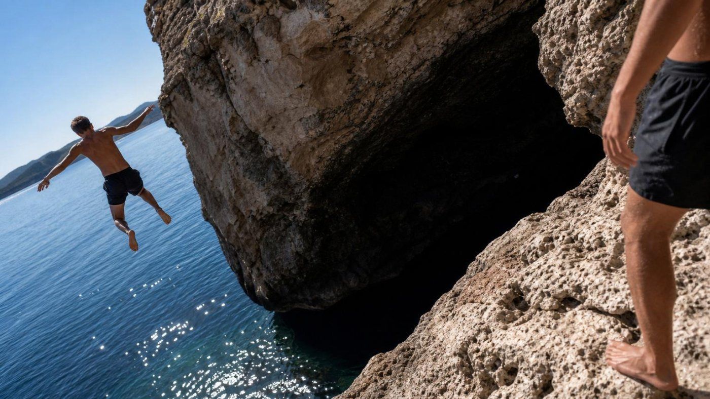 Dos muertes en 2023 y un cartel de prohibición: la cueva viral de Ibiza donde saltar sigue costando vidas