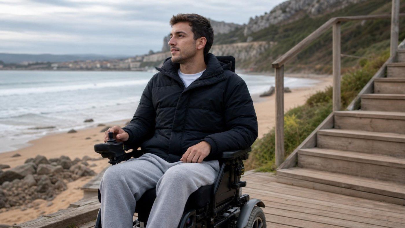 Se fracturó una vértebra al entrar en la playa y ahora explica por qué 3 escalones te dejan fuera