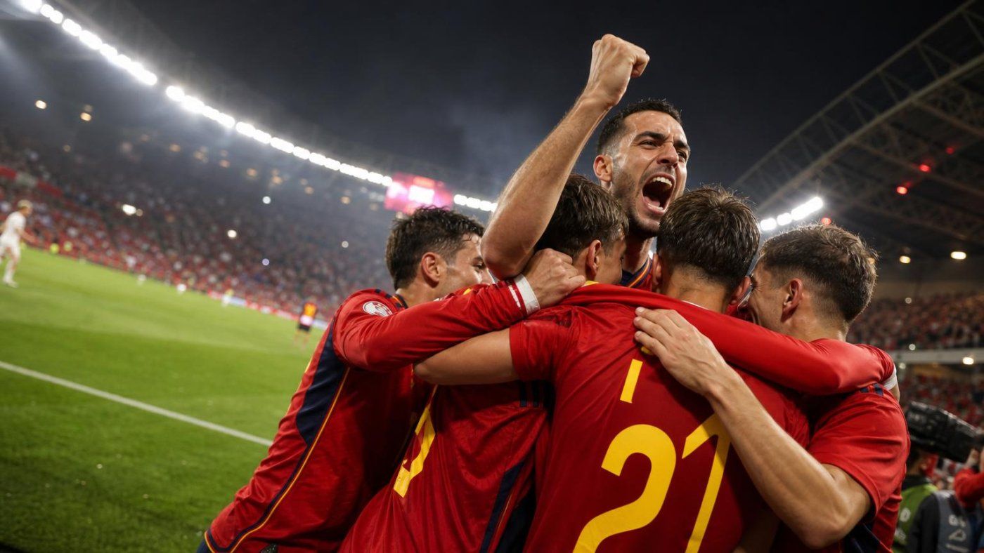 España llega a semifinales con 4 victorias en 5 partidos y un 1-0 agónico que llevó la firma de Merino