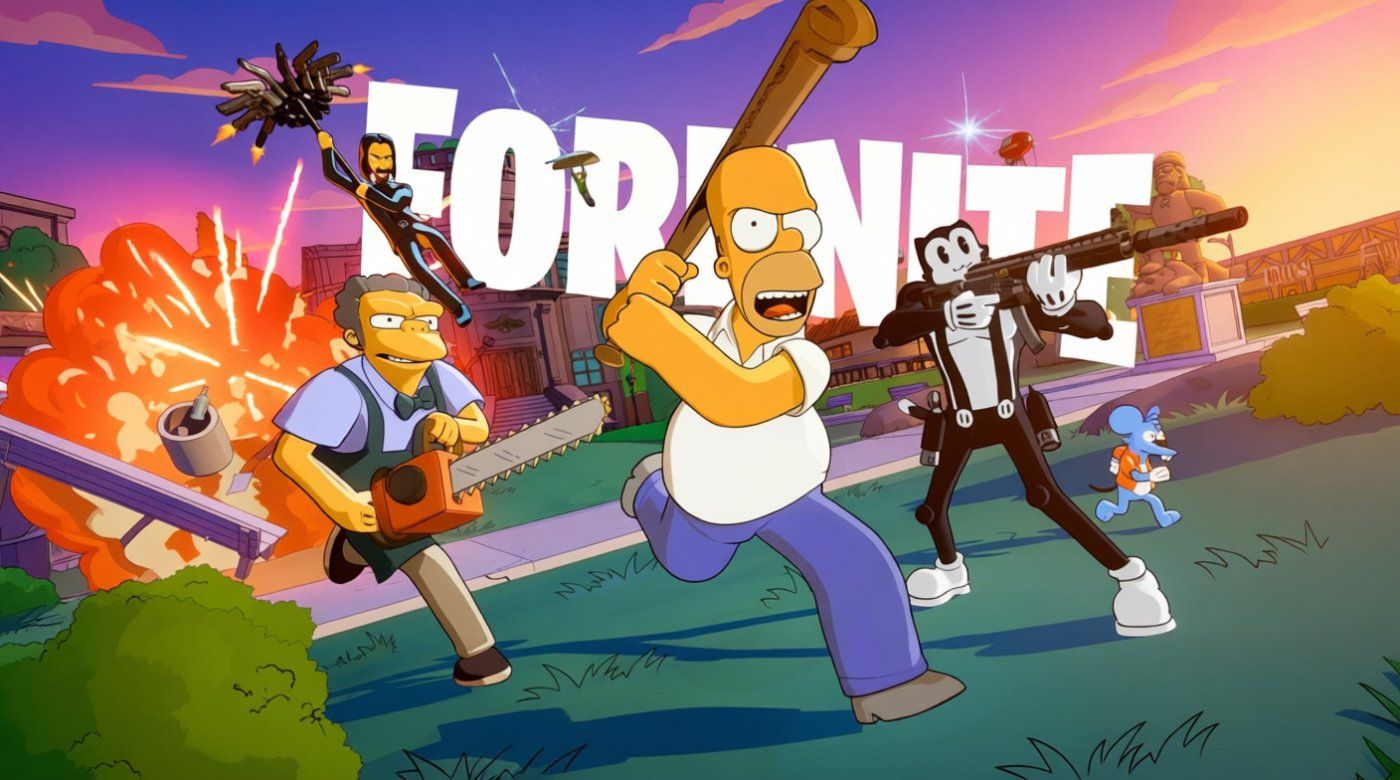 Fortnite recupera Springfield el 30 de julio y suma un John Wick al estilo de Matt Groening