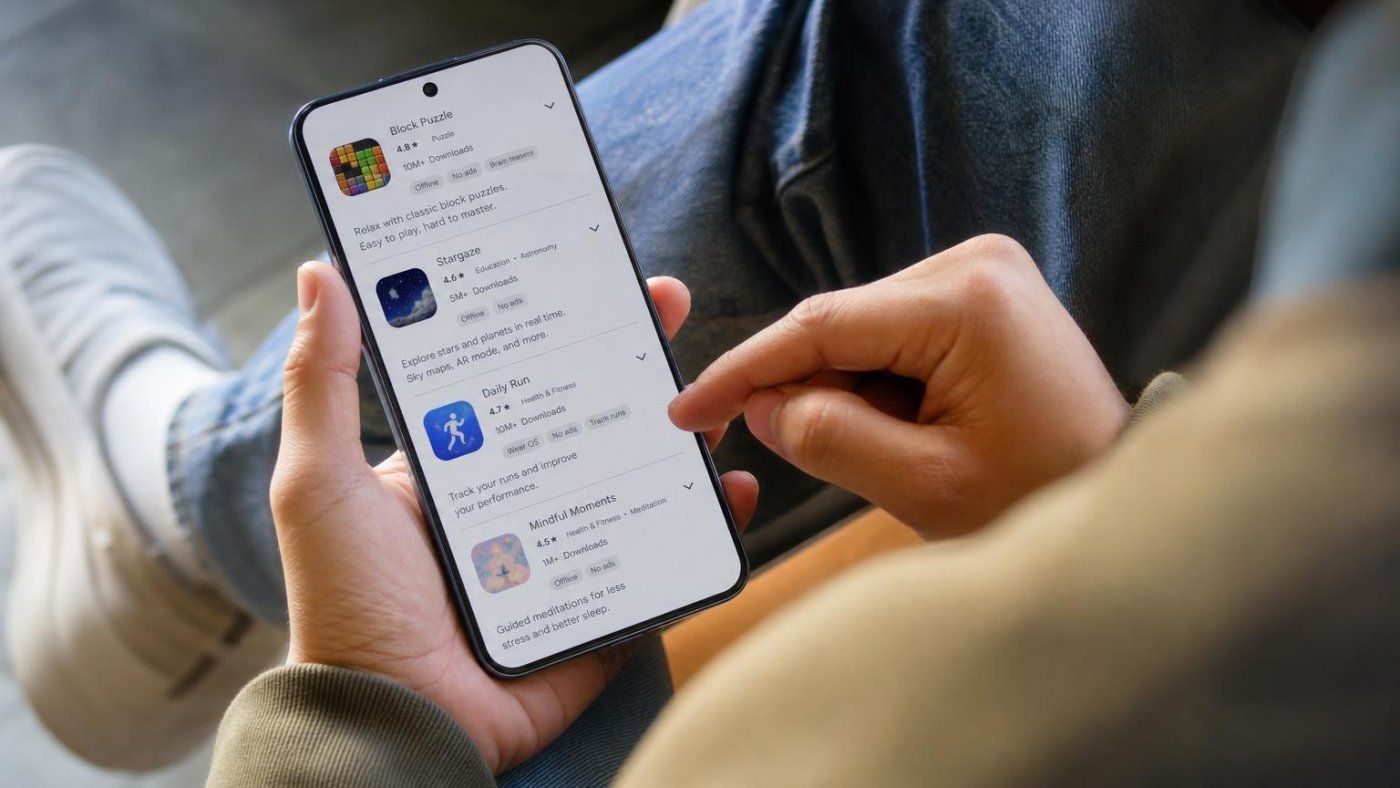 Google prueba “Expandir todo”: más detalle en Play Store, pero menos apps visibles por pantalla