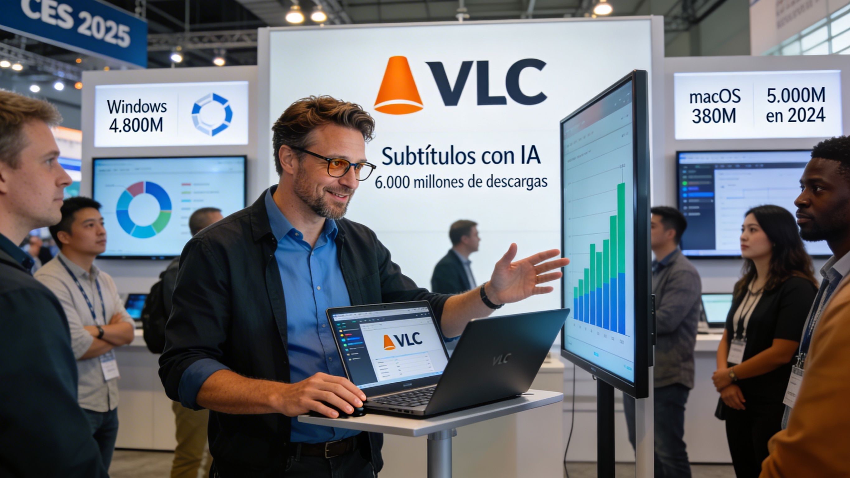 VLC alcanza 6.000 millones de descargas y 4.800 millones son solo en Windows VLC alcanza 6.000 millones de descargas y 4.800 millones son solo en Windows