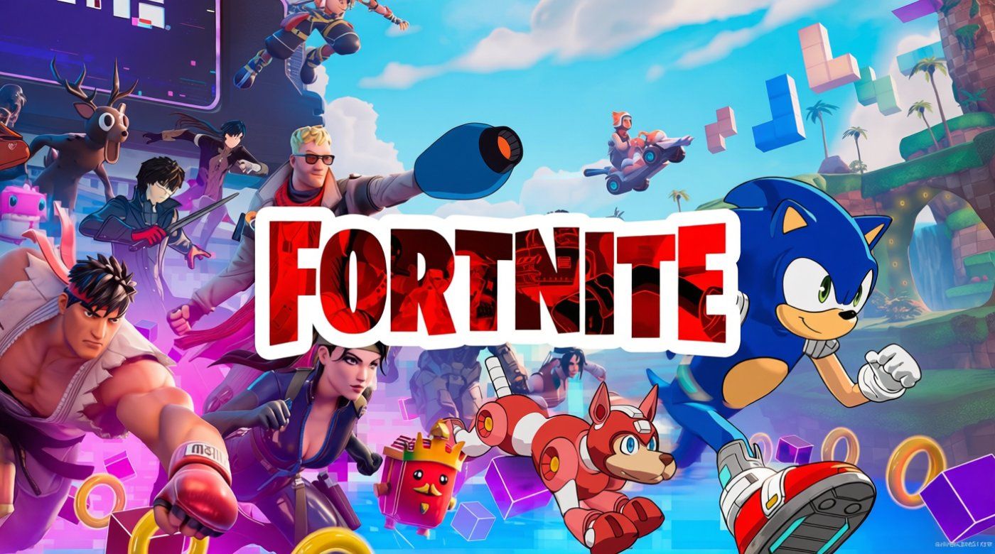 Fortnite arranca Override el 20 de agosto con Sonic, Halo, Crash, Pac-Man y bloques de Tetris