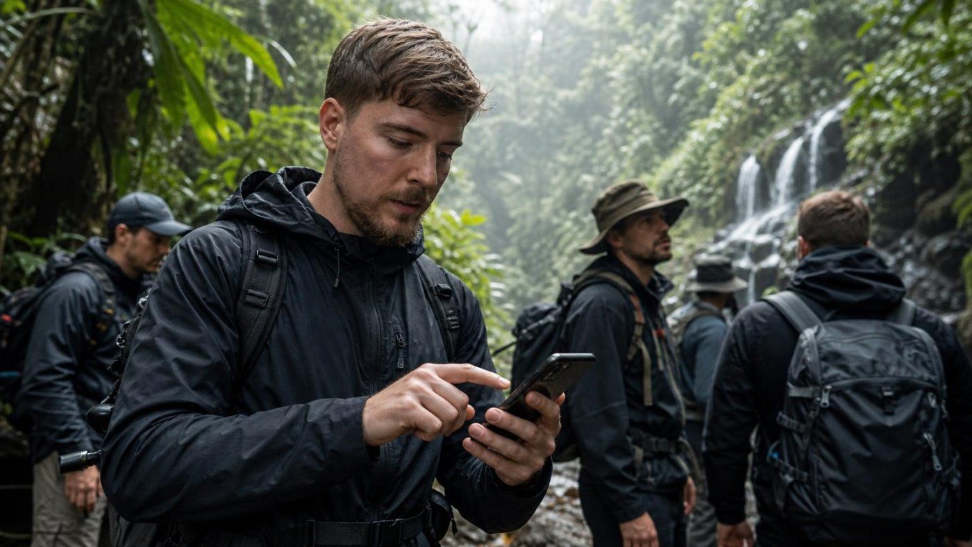 MrBeast pone a prueba Gemini en jungla, desierto y Ártico mientras lanza una novela con 1.000 millones en juego