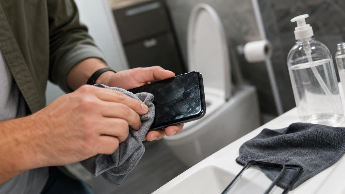 Tu móvil puede estar 10 veces más sucio que un inodoro, pero limpiarlo mal daña la pantalla