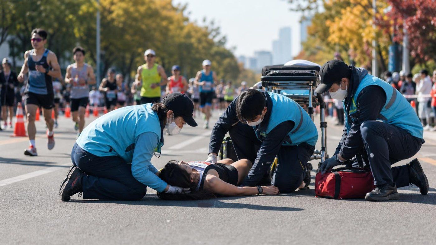 Cayó a 500 metros de la meta: la atleta Yoo Ji-won murió tras desplomarse en la Carrera de Seúl