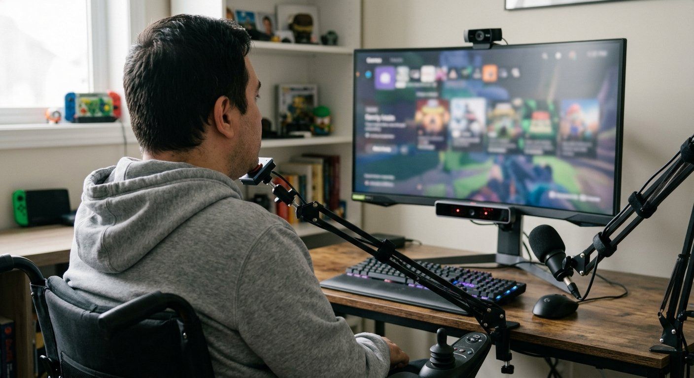 Completa Super Mario 64 con los ojos y la barbilla: así juega sin tocar un mando