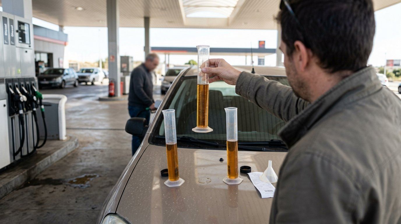 Un euro da 0,81 litros en la low cost y 0,69 en la premium: la diferencia no estaba en el surtidor