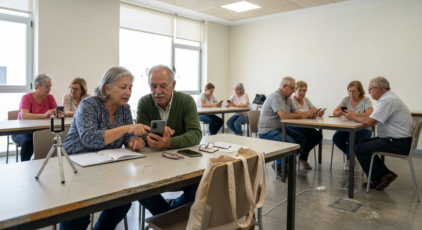 Canarias enseña a 200 mayores a grabar y publicar vídeos para reducir la brecha digital