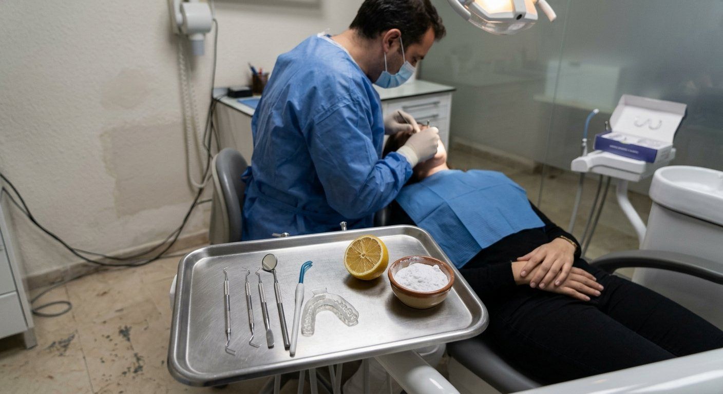 Mezclar limón y bicarbonato para blanquear puede rayar los dientes, alertan los dentistas